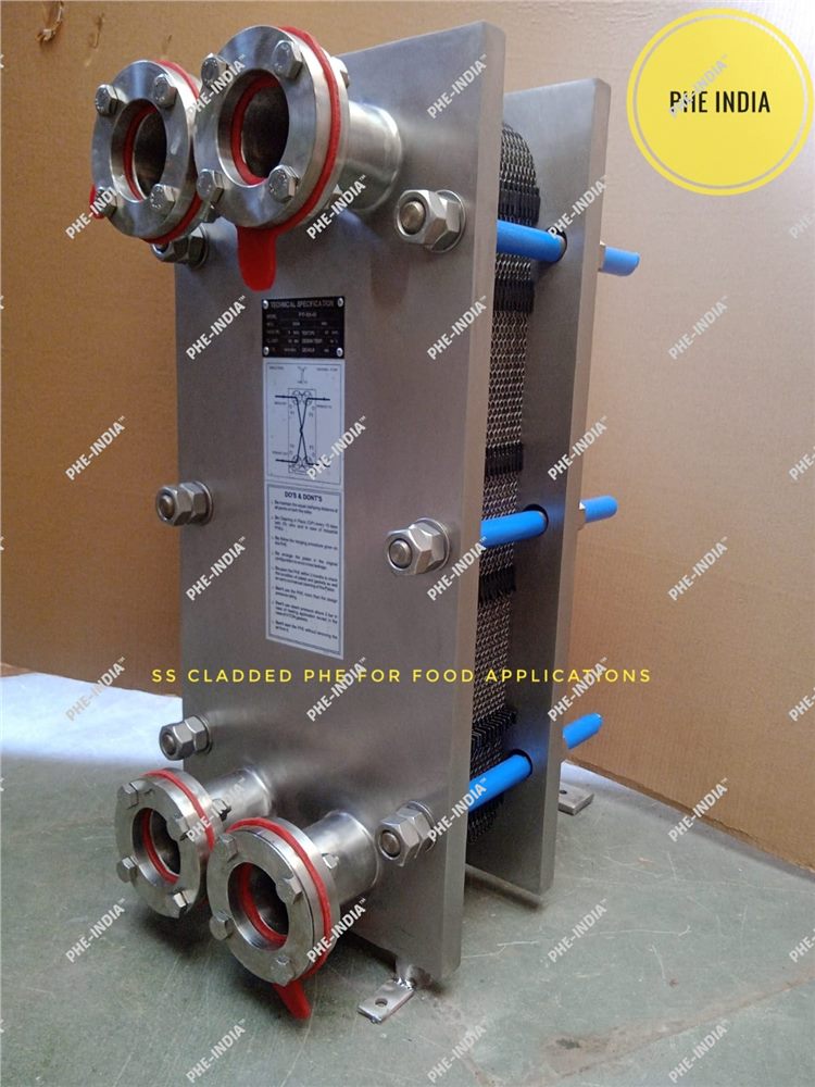 Food grade stainless steel plate heat exchanger